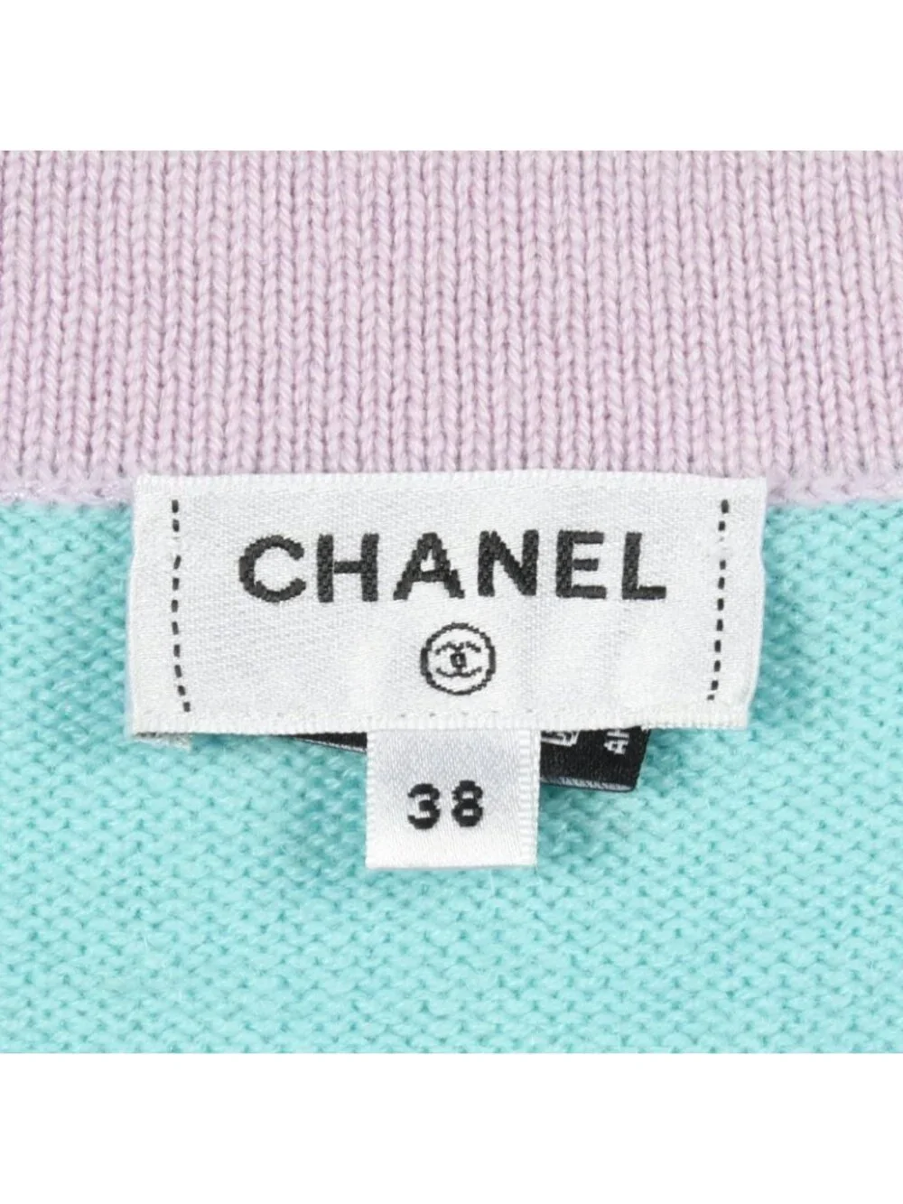 Chanel Cardigan CC Logo Button Cashmere